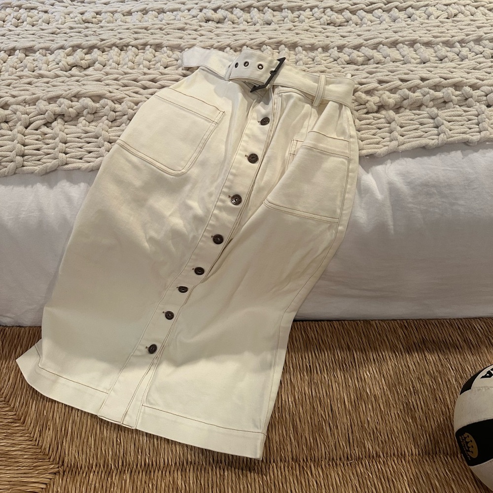 Misha high waisted midi skirt